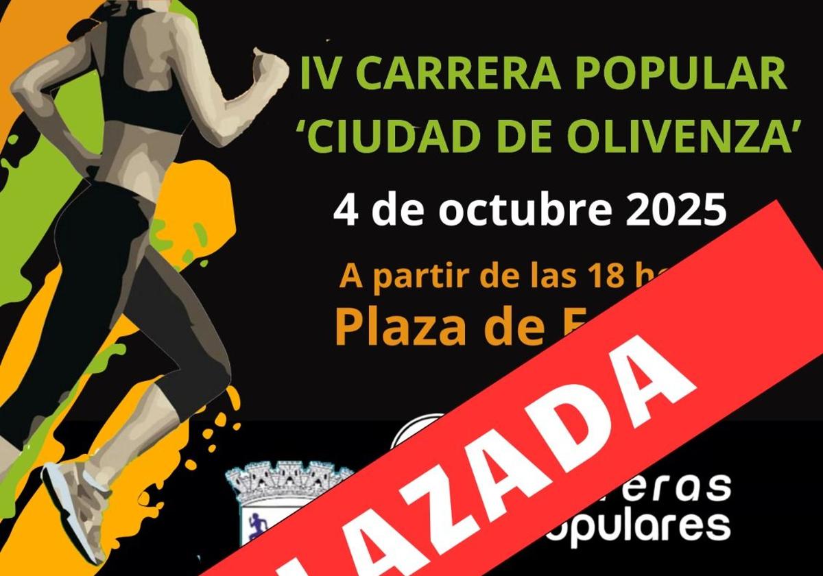 Aplazada la IV Carrera Popular 'Ciudad de Olivenza'