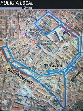 Olivenza acoge la IV Carrera Popular con restricciones de tráfico y estacionamiento