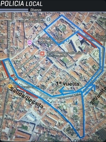 Olivenza acoge la IV Carrera Popular con restricciones de tráfico y estacionamiento