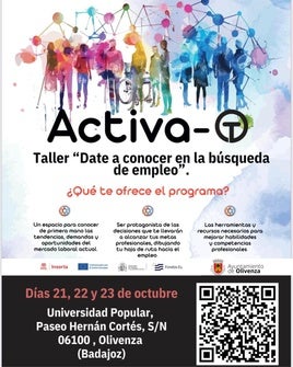 El proyecto Activa-T reunirá a personas con discapacidad desempleadas