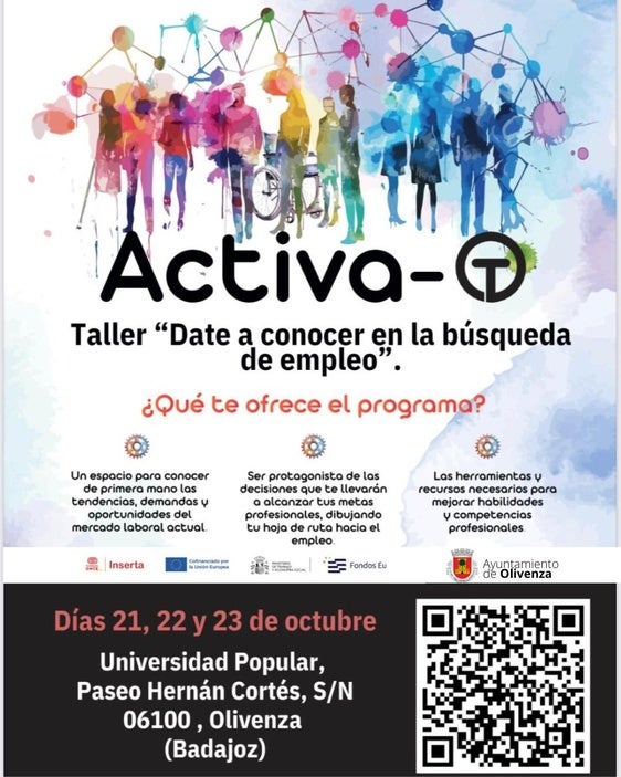 El proyecto Activa-T reunirá a personas con discapacidad desempleadas