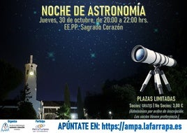 La AMPA del Sagrado Corazón organiza la I Noche de Astronomía