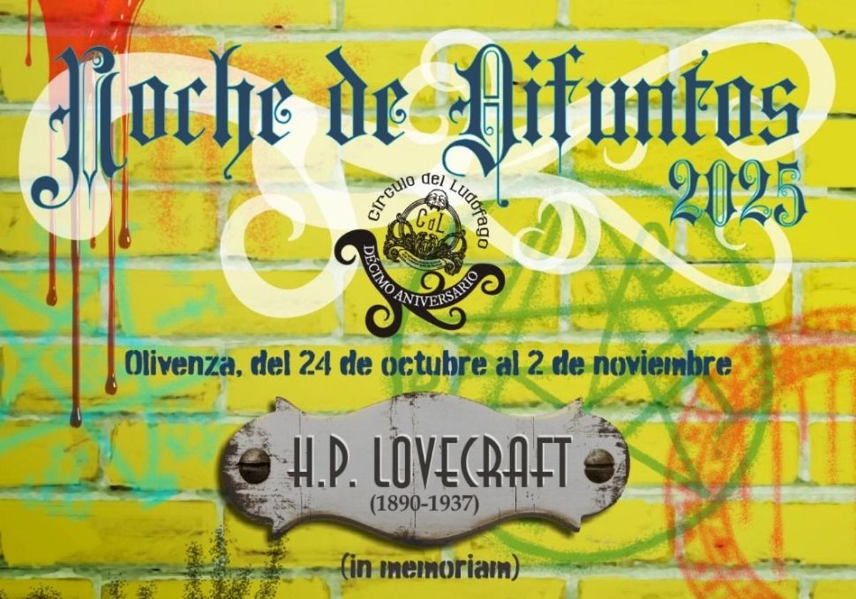 Olivenza celebra la 'Noche de los Difuntos 2025' con un homenaje a H. P. Lovecraft