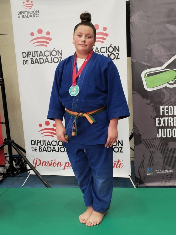 Rocío Pacheco, Campeona de Extremadura de judo en Alevín