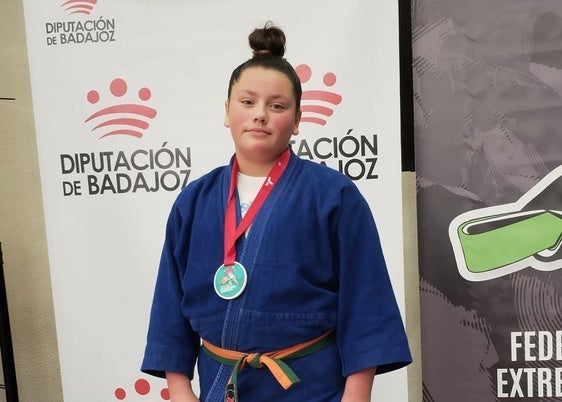 Rocío Pacheco, Campeona de Extremadura de judo en Alevín