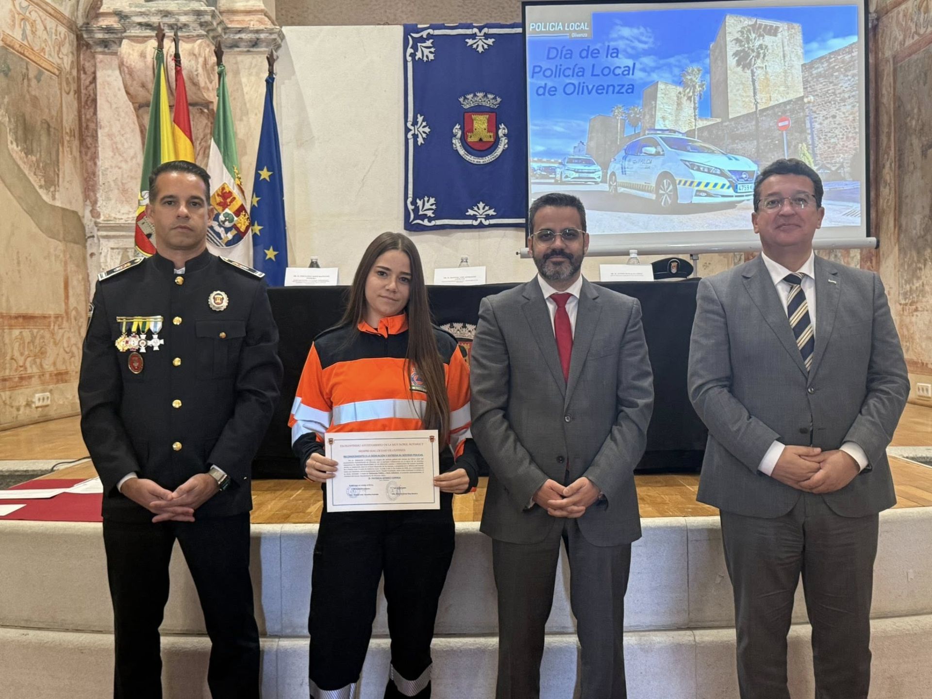 Entregadas 33 distinciones en la conmemoración del V Día de la Policía Local de Olivenza