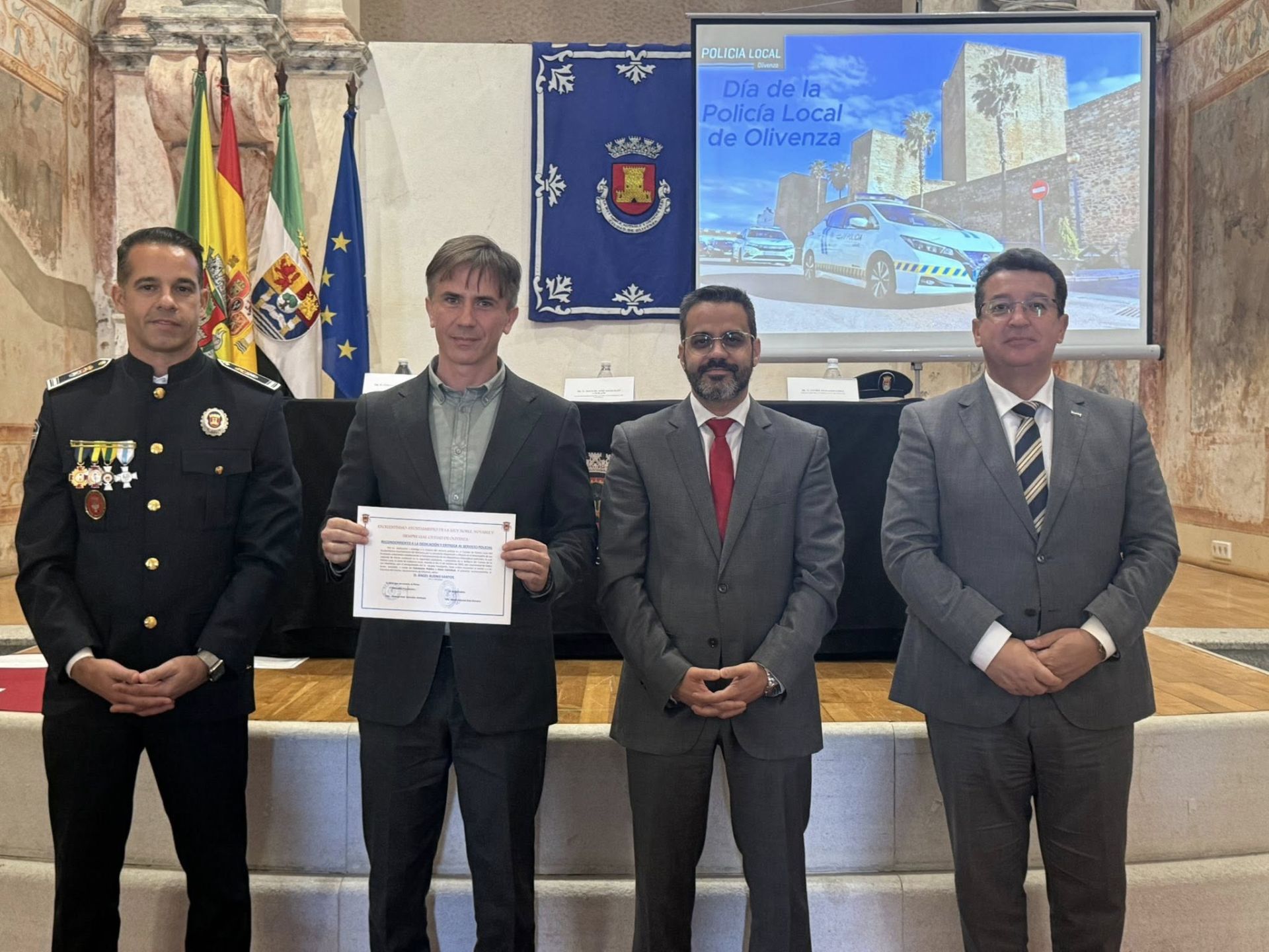 Entregadas 33 distinciones en la conmemoración del V Día de la Policía Local de Olivenza