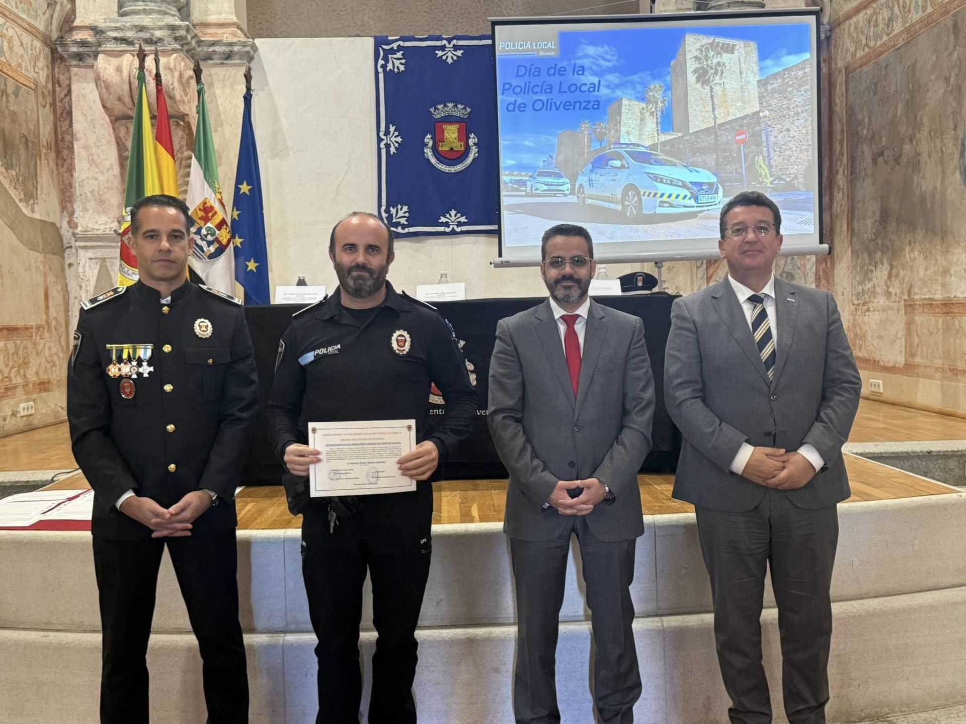 Entregadas 33 distinciones en la conmemoración del V Día de la Policía Local de Olivenza