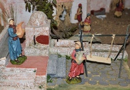 Escena de un Belém, imagen de archivo.