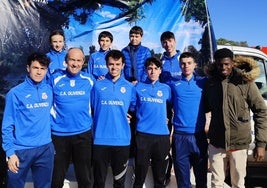 El equipo en la prueba de Berlanga.