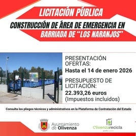 El Ayuntamiento licita la construcción de un área de emergencia para residuos en Los Naranjos