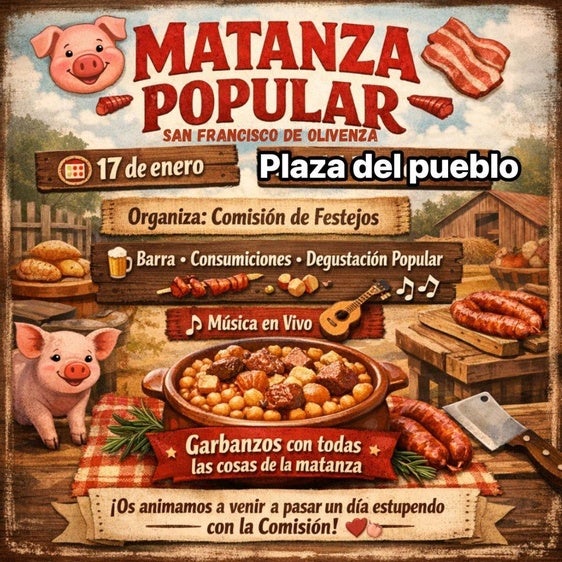San Francisco de Olivenza inaugura la temporada de matanzas populares