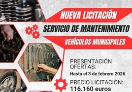 El mantenimiento de la flota municipal de vehículos vuelve a ser licitado al quedar desierto