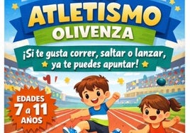 El Club de Atletismo Olivenza crea un nuevo grupo de entrenamiento para niños