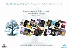 Los socios de la Biblioteca 'Manuel Pacheco' ya pueden disfrutar del nuevo catálogo Nubeteca en flor de primavera