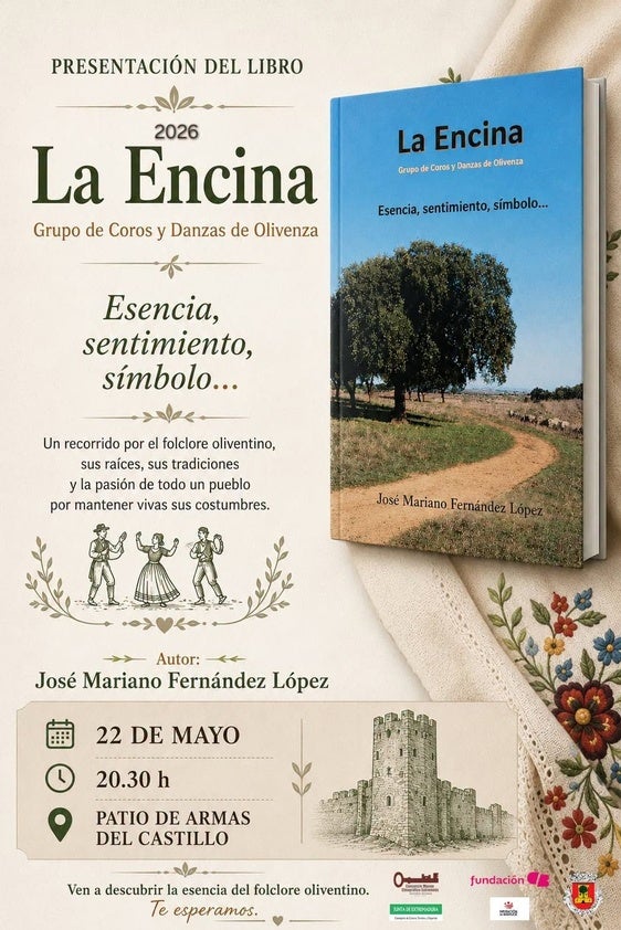 'La Encina' recopila 80 años de historia del folclore oliventino en un libro de Mariano Fernández