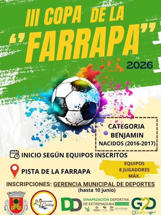 La III Copa de La Farrapa abre sus inscripciones para la categoría benjamín