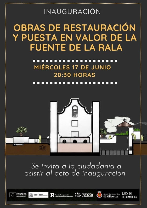 Olivenza inaugura la restauración y puesta en valor de la Fuente de la Rala
