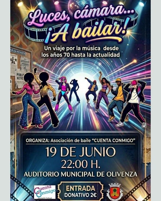 La Asociación Cuenta Conmigo organiza el festival de baile 'Luces, cámara… ¡A bailar!'