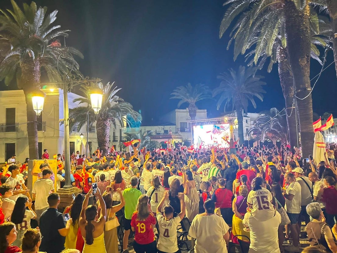 Olivenza vibró con la victoria de España en la final del Mundial de Fútbol