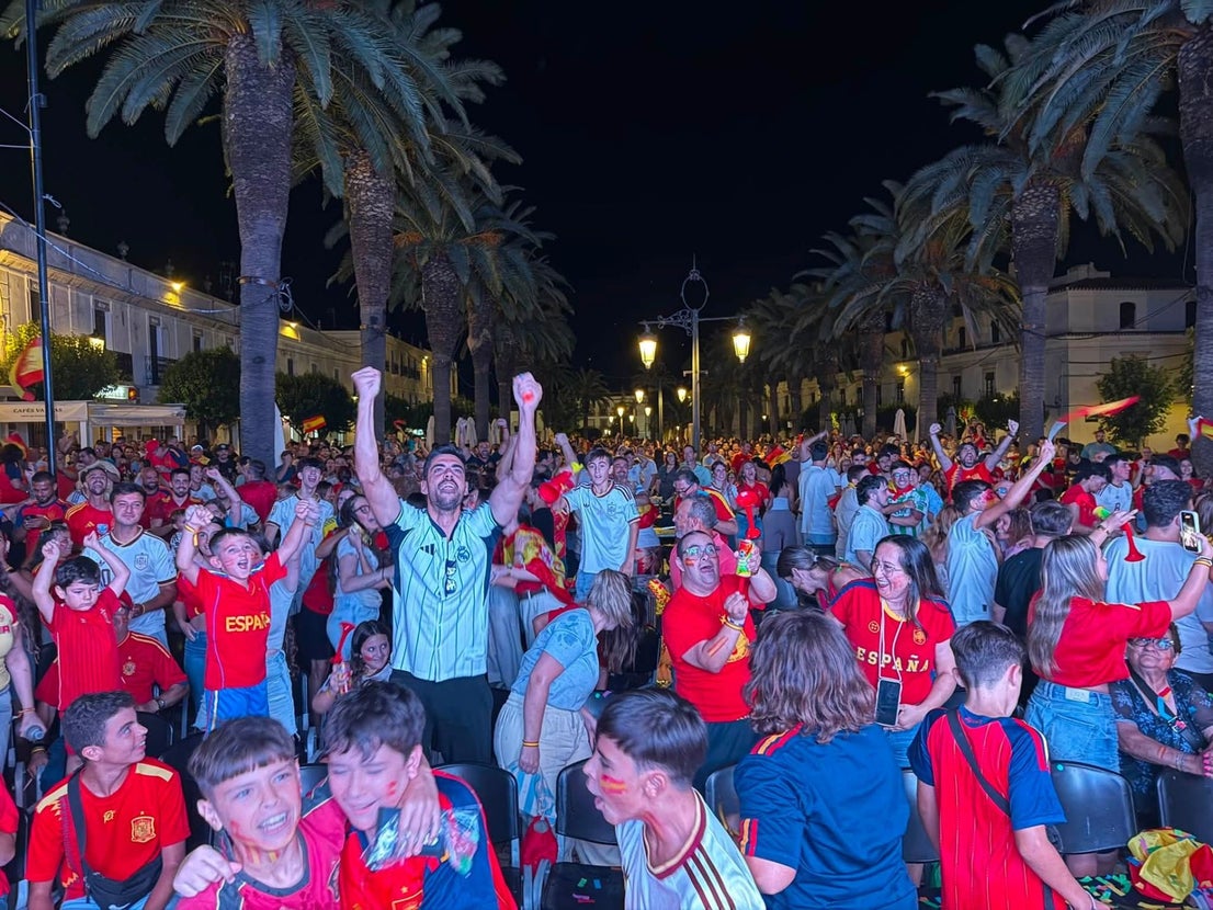 Olivenza vibró con la victoria de España en la final del Mundial de Fútbol