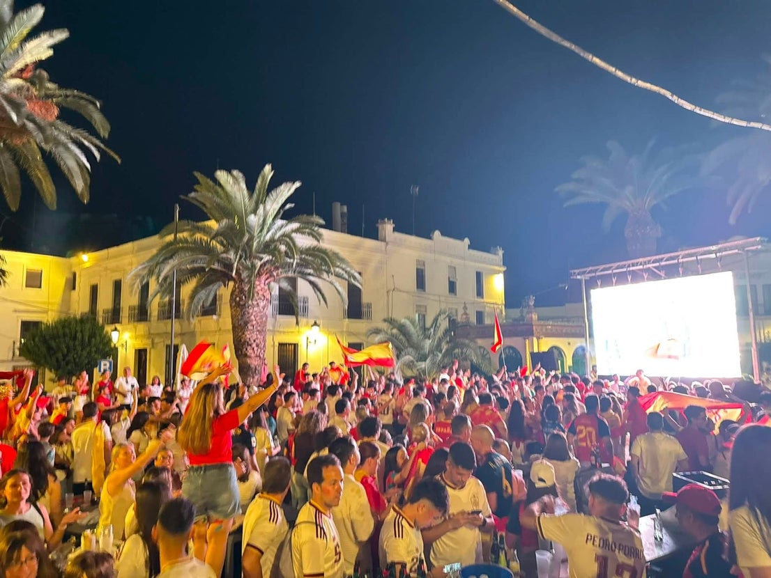 Olivenza vibró con la victoria de España en la final del Mundial de Fútbol