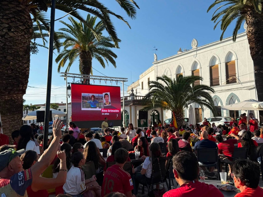 Olivenza vibró con la victoria de España en la final del Mundial de Fútbol