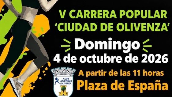 Abierto el plazo de inscripción para la V Carrera Popular 'Ciudad de Olivenza'