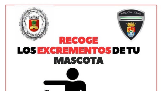 La policía local está llevando a cabo una campaña de vigilancia y control de residuos de animales