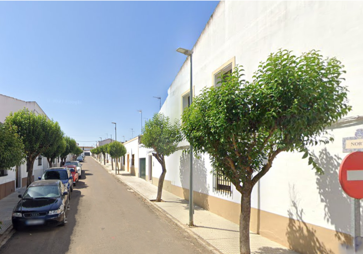 Calle Norte de Olivenza.
