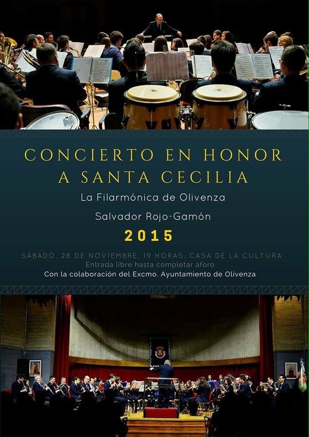 La Filarmónica celebra la festividad de Santa Cecilia con un concierto gratuito