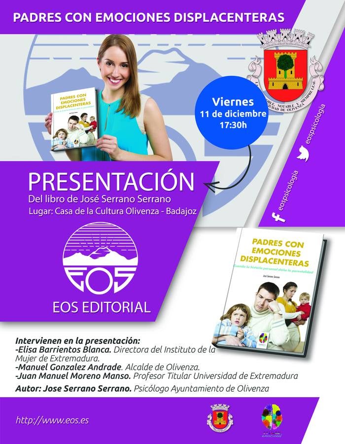 El psicólogo José Serrano presenta su nuevo libro ‘Padres con emociones displacenteras’