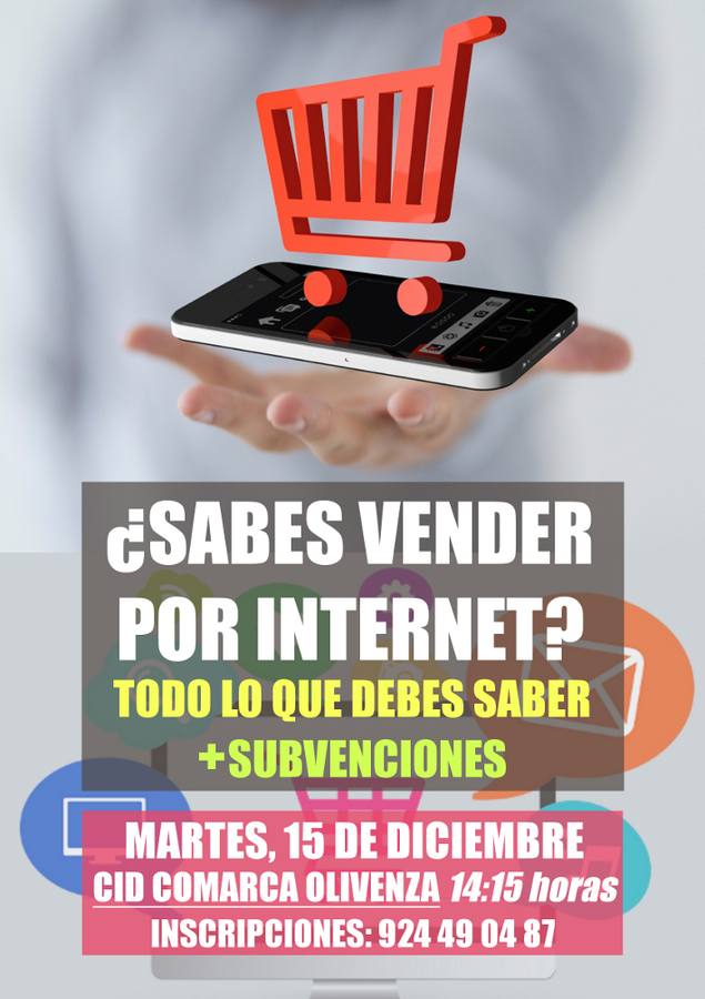 Comerciantes y personas empresarias podrán acercarse a las ‘Claves para saber vender en Internet’