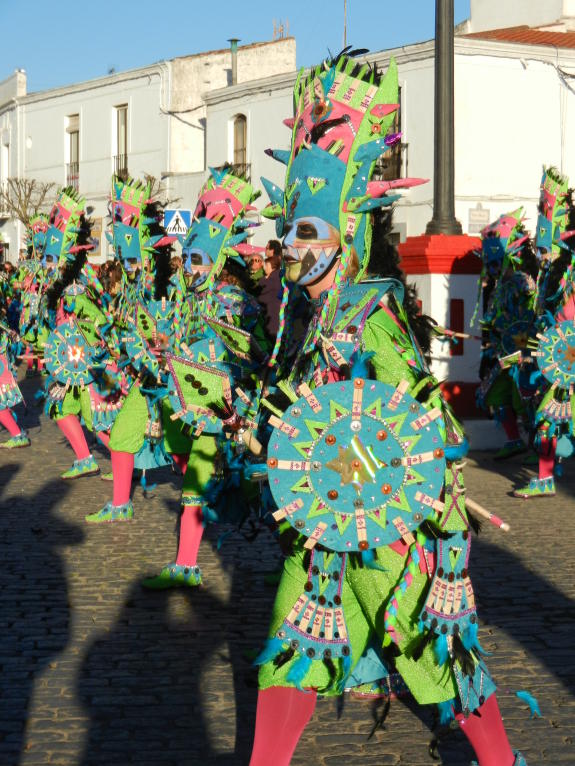 Desfile en el Carnaval de Olivenza. 