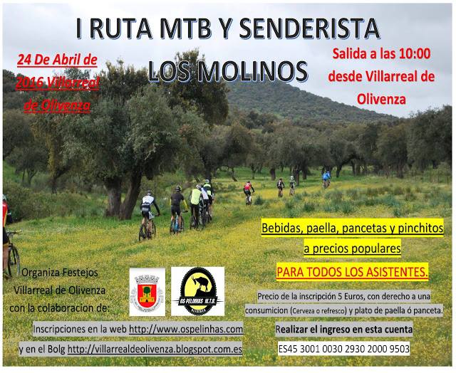 La Comisión de Festejos de Villarreal organiza la I Ruta MTB y senderista ‘Los Molinos’