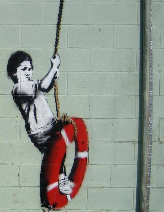 Imagen de un grafiti que ilustra el cartel de la convocatoria. 