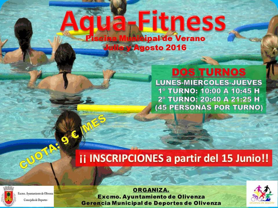 Comienza la venta de bonos para la piscina y la inscripción en aqua-fitness