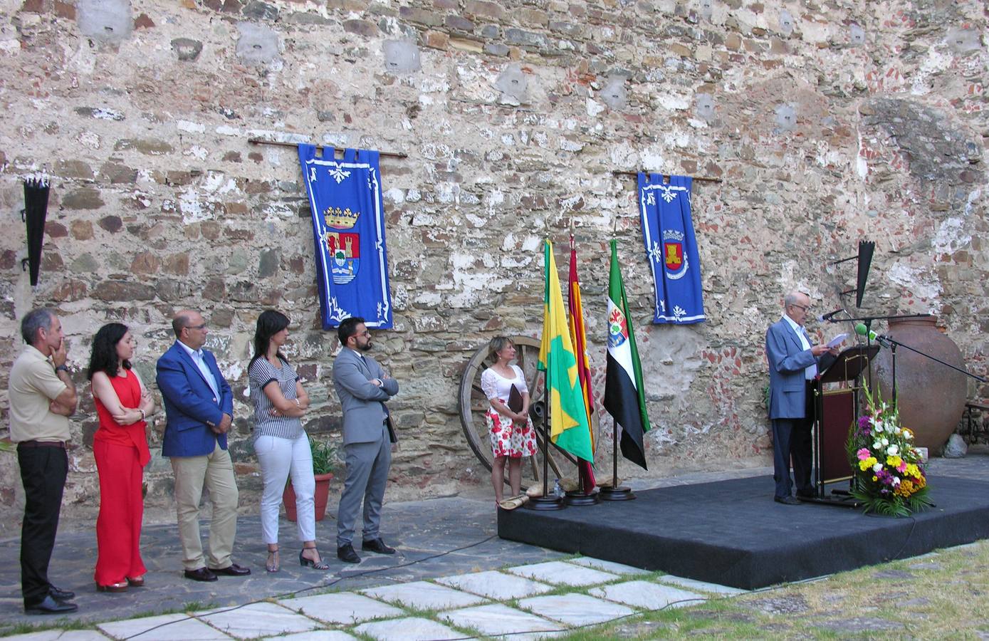 Intervención de Francisco González Santana durante el acto conmemorativo. 