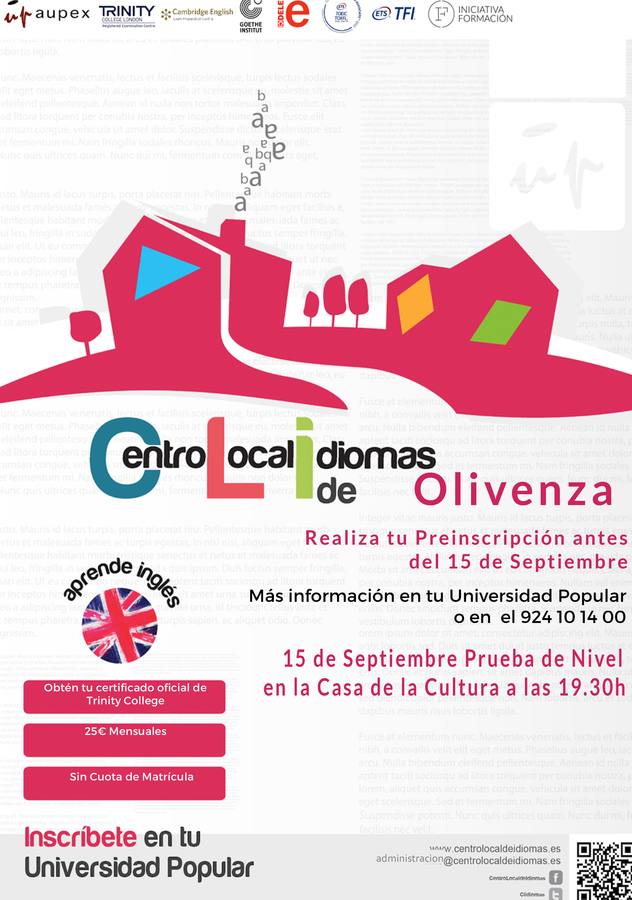 Continúa abierta la preinscripción para el Centro Local de Idiomas