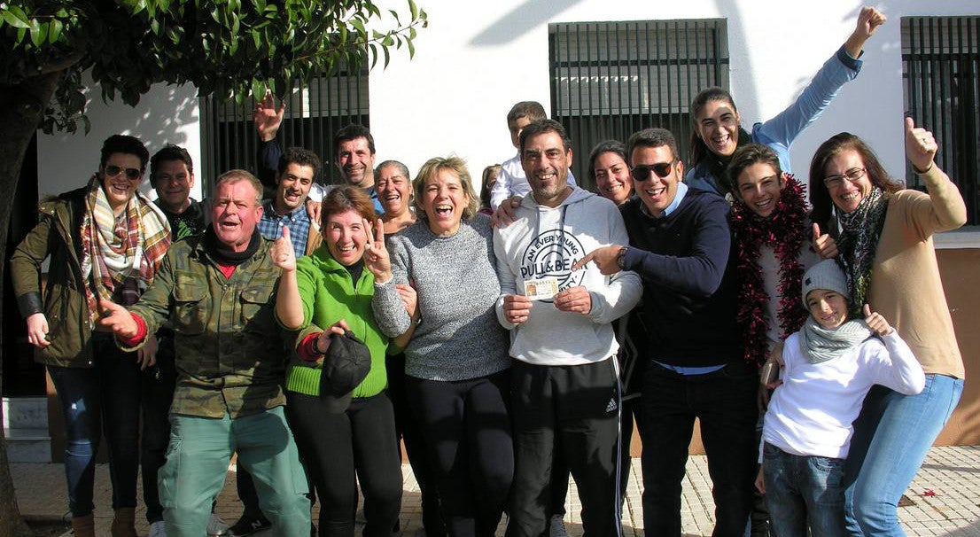La alegría de El Gordo se deja sentir en Olivenza con 7.200.000 euros