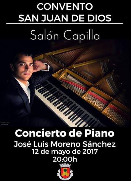 El pianista José Luis Moreno Sánchez dará un concierto en el convento San Juan de Dios