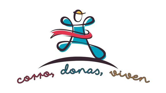 Logotipo del proyecto solidario 'Corro, donas, viven'. 