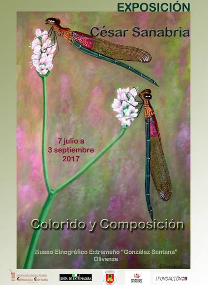 Cartel de la exposición en el Museo de Olivenza. 