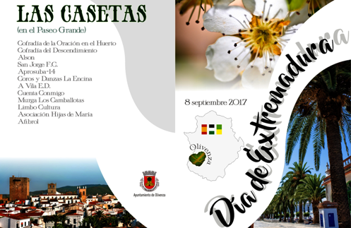 Cartel del Día de Extremadura en Olivenza de este año. 