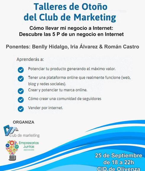 Cartel del evento organizado por la asociación 'Empresarias Juntas'. 