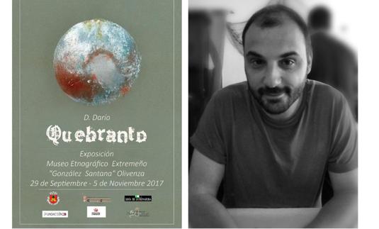 Cartel de la exposición 'Quebranto' en el Museo Etnográfico de Olivenza.