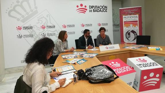 Presentación de la programación en la sala de prensa de la Diputación de Badajoz. 