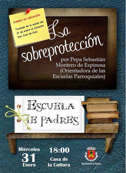 Cartel de la sesión de la Escuela de Padres. 