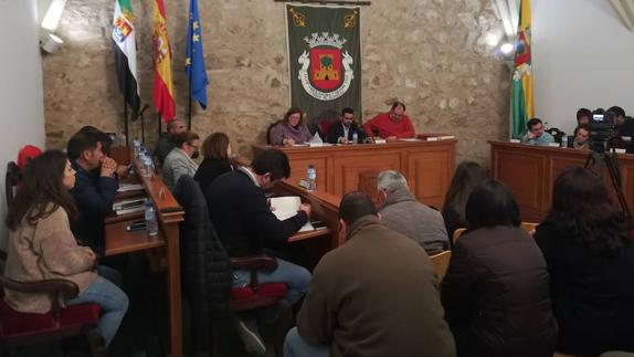 Momento del pleno ordinario de la Corporación Municipal. 