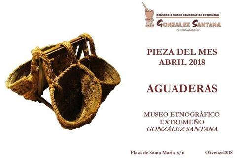 Las aguaderas, pieza del mes de abril de 2018 en el Museo de Olivenza. 